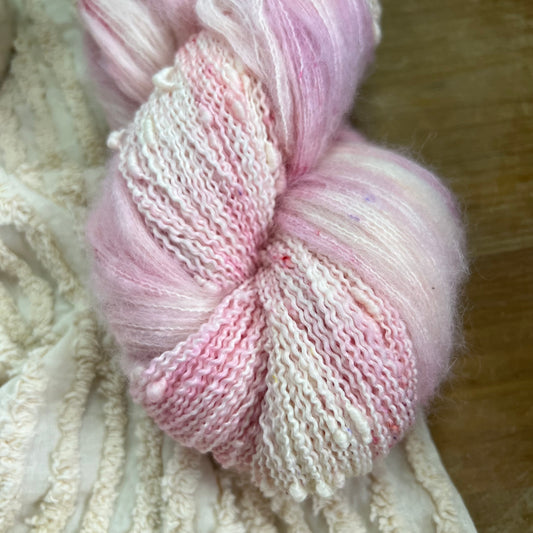 Pink Lustreware Popcorn & Dandelion Duo