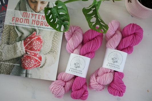 Skye DK Colourwork Mitten Set