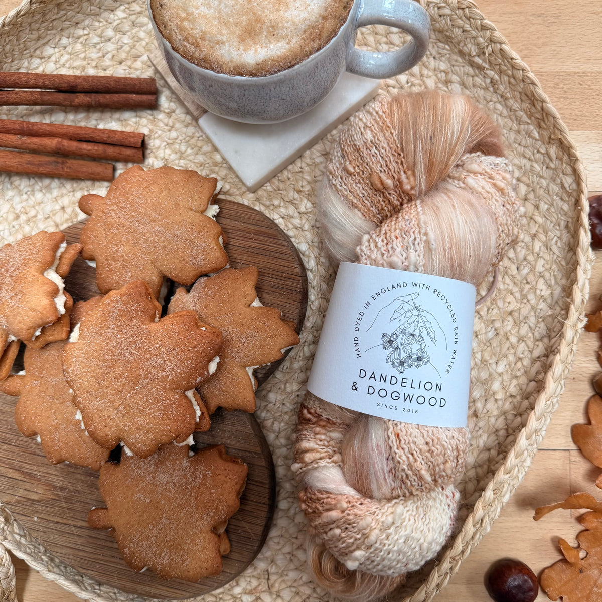 Maple Crean Cookie Popcorn & Dandelion Duo