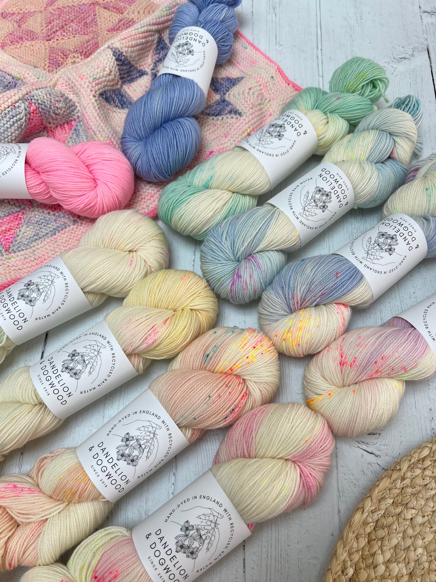 Under the Star’s Blanket ~ sashing & i-cord Yarn