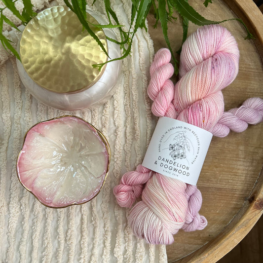 Pink Lustreware Sock Set